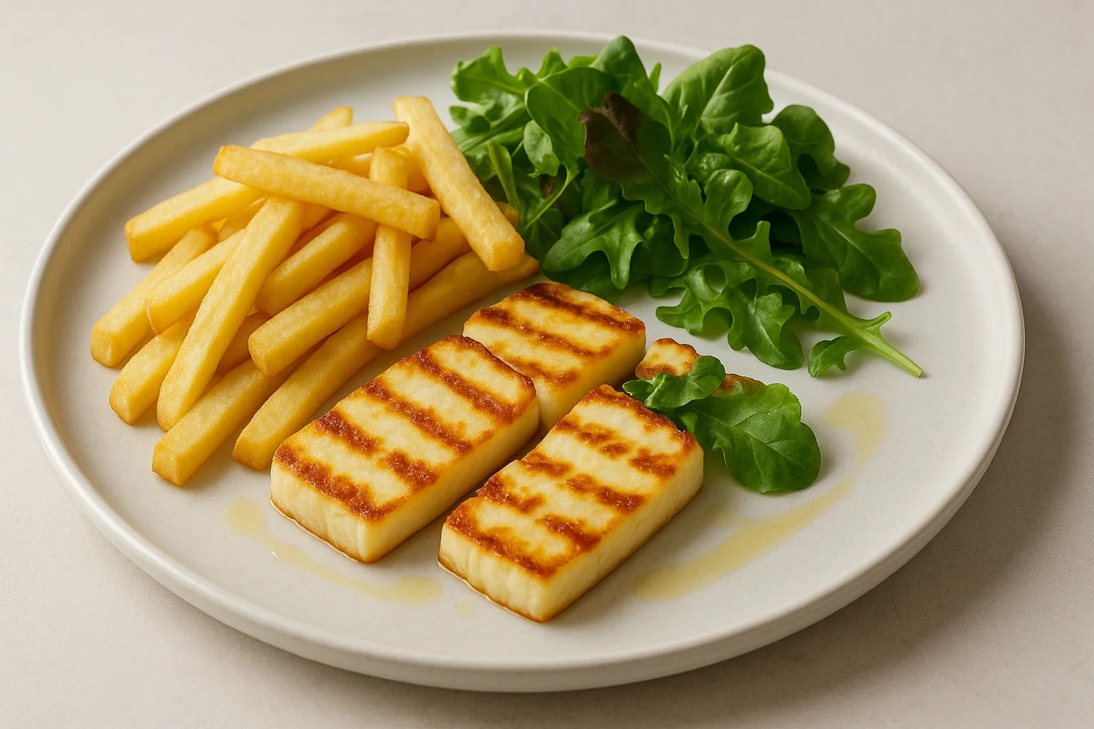 Halloumi & Chips (Vejetaryen)